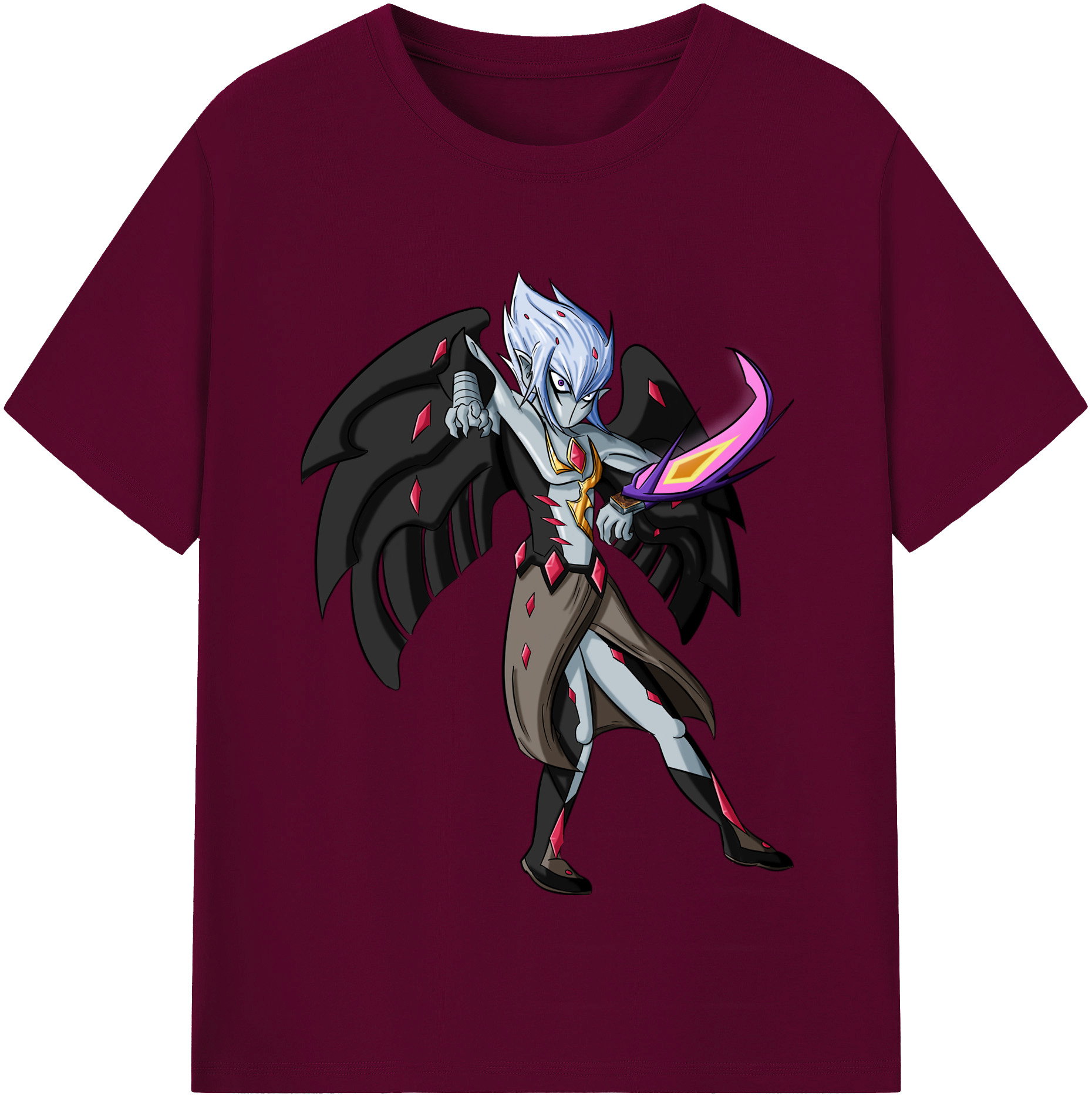 （画像用） 遊☆戯☆王 Yu-Gi-Oh! レディースカジュアルプリントTシャツ（綿100％）